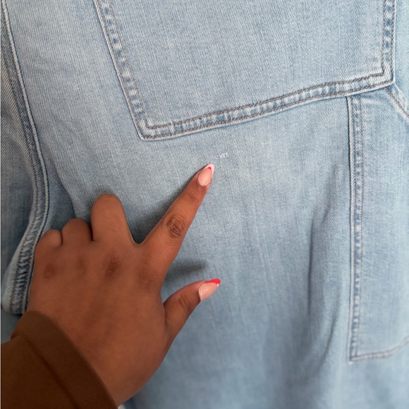 American Eagle Outfitters Light Blue Wide-Leg Jeans - Picture 6 of 9